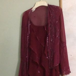 Semi-Formal Calf Length Dress &Jacket